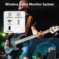 thumbnail image 4 of 2.4GHz Wireless Earphone Monitor Receiver Rechargeable Receiver of Wireless Earphone Monitor System for Studio Band Rehearsal Live Performance, 4 of 9