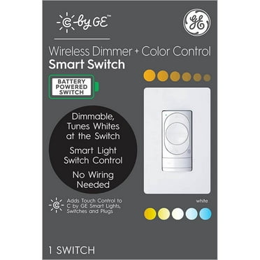 Cync by GE 93118268 Wire-Free Smart Dimmer Switch   Color Control