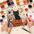 thumbnail image 5 of Halloween Indoor Decor 7.87 Inch Special Shaped Diamond Art Canvas Kit with Crystal Beads and Pearls for Home Living Room Wall Entryway, 5 of 7