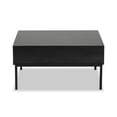 thumbnail image 5 of Baxton Studio Haben Modern Wood and Metal Square Coffee Table, Black, 5 of 11