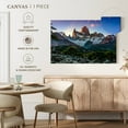 thumbnail image 5 of Elephant Stock Fitz Roy Snowy Mountain Wall Art - Horizontal Canvas Wall Art - Living Room Wall Decor - Nature Canvas - Blue And Teal Decor - 12" x 8", 5 of 8