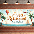 thumbnail image 5 of Tropical Theme Happy Retirement Beach Banner Palm Trees Travel for Retirement Party Celebration Vacation, 5 of 7
