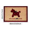 thumbnail image 2 of ERK 1Pcs Horse Zodiac Year Themed Area Rug For Home Floor Mat With Modern Design, 2 of 5