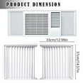 thumbnail image 3 of Window Air Conditioner Side Panels on Sale Kpamnxio Washranp 2Pcs Air Conditioner Side Panel with Frame Room Accordion Filler Kit for Window Air Conditioner Replacement Screen Clearance, 3 of 9