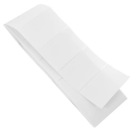 Toyvian 100Pcs White Label Paper Stickers for Writing Mailing and Packaging