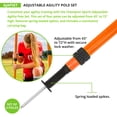 thumbnail image 2 of Champion Sports Adjustable Agility Pole Set, 2 of 4