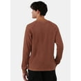 thumbnail image 5 of No Boundaries Men's & Big Men's Thermal Shirt with Raglan Sleeves, 3-Pack, Sizes XS-5XL, 5 of 8