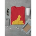thumbnail image 3 of Thumb Up  "Like" Icon Medium Front Graphic Men Red T-Shirt, Male XX-Large, 3 of 4