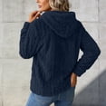 thumbnail image 4 of NominalSnug Fuzzy Fleece Jackets for Women Full Zip up Long Sleeve Coat Stand Collar Outwear Thicken Winter Warm Colthes, 4 of 8