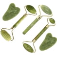 thumbnail image 1 of Set de masajeador facial fuvooi Jade Gua Sha con rodillo 5 en 1, 1 of 9