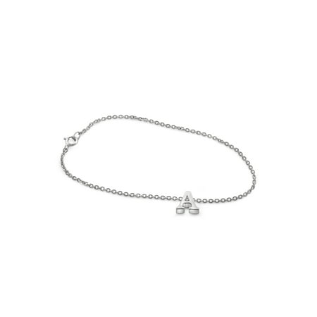 JewelersClub Select Your Initial A TO Z Charm Bracelet in Sterling