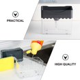 thumbnail image 3 of EeaseCA Hand Push Pump Soap Dispenser Kitchen Washing Liquid Storage Box Sponge Holder, 3 of 8