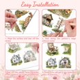 thumbnail image 3 of 1 Set 3 Sheets 3 Styles PVC Waterproof Decorative Stickers Self Adhesive Decals for Furniture Decoration House 300x150mm 1 sheet/style, 3 of 8