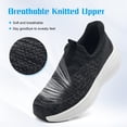 thumbnail image 2 of Men Women Slip On Running Shoes Unisex Adult Lightweight Breathable Flying Woven Mesh Walking Sneakers Non Slip Cushioned Casual Trainers for Daily Wear Outdoor Workout, 2 of 7