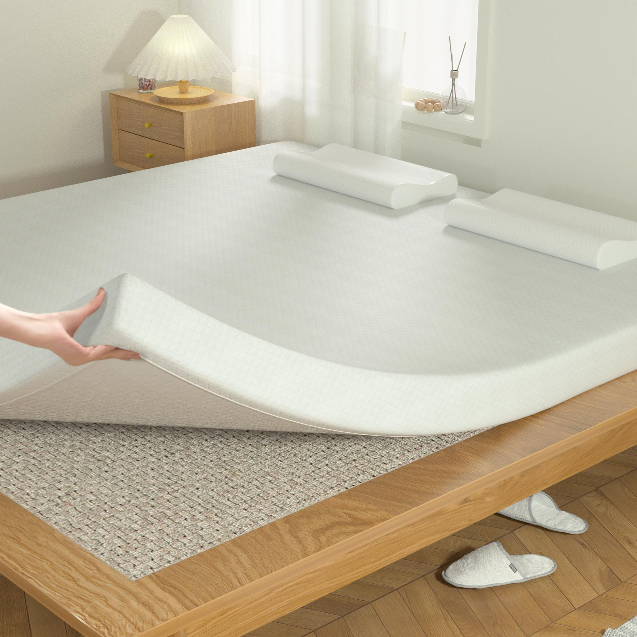 YRLLENSDAN 5 inch King Size Memory Foam Mattress Medium Firm King Mattress in a Box Fiberglass Free CertiPUR-US Certified Mattress for Pressure Relieving