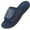 Navy Blue, variant on Sofora by RockDoves Men's Adjustable Wrap Memory Foam Slide Slipper