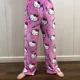 thumbnail image 3 of Pijama de franela de Hello Kitty de Sanrio para Navidad de 2024, pantalones casuales de lana cálidos con dibujos animados para el hogar para mujer, pantalones de moda para otoño e invierno, 3 of 5