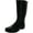 Black, variant on Womens Black Plaid 1/2" Platform Raffle Round Toe Block Heel Rain Boots 8