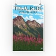 thumbnail image 2 of Telluride, Colorado, Fireweed and Mountains (12x18 Wall Art Poster, Room Decor), 2 of 3