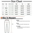 thumbnail image 3 of Lmnyox Fall High Waist Pants for Women Flare Straight Leg Lounge Pants Dressy Casual Ribbed Trousers, 3 of 6