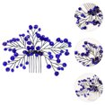 thumbnail image 3 of Crystal Hair Comb Rhinestones Comb Wedding Party Hair Accessory Costume Prop, 3 of 8