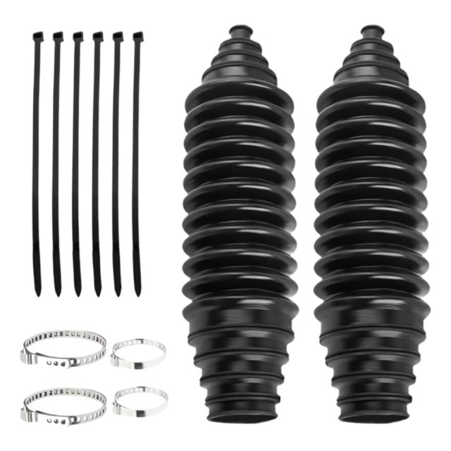 DJN Home & Garden Rack And Pinion Boot Inner Tie Rod Boot Silicone Car Steering Rack Boot Kit Inner Tie Rod Boot Tool Set With Rack And Pinion Cable Ties And Clamps