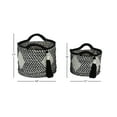 thumbnail image 4 of DecMode 11", 9" Black Polyester Traditional Storage Basket, 2 - Pieces, 4 of 9