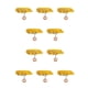 thumbnail image 1 of Greeniant Collar para perro, tamaño compacto, placa de identificación personalizada para cachorros, diseño ligero, artesanía exquisita, Amarillo 10Conjunto, 1 of 6