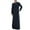 Navy, variant on Generic Men's Muslim Dresses Half Zip Long Sleeve Shirts Kaftan Middle East Islamic Long Gown Saudi Arab Thobe Dubai Robe
