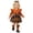 Brown, variant on Quealent Newborn Baby Girl Plaid Flannel Ruffle Long Sleeve Romper Dress Fall Outfits Socks Headband Winter Clothes Bodysuit Jumpsuit Photoshoot Cute Vintage (Khaki, 6-9 Months)