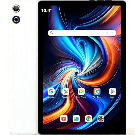 AEEZO 10.4 Inch Tablet 16GB RAM 128GB ROM Octa-Core WiFi 6 1280x800 HD,White