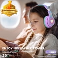 thumbnail image 2 of Auriculares iClever Auraa Kids Inalámbricos con Cancelación Activa de Ruido Bluetooth 6.0, 2 of 7