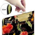 thumbnail image 4 of FMSHPON Poppies Flowers Summer Butterflies Clipboard Hardboard Wood Nursing Clip Board and Pull for Standard A4 Letter 13x9 inches, 4 of 7
