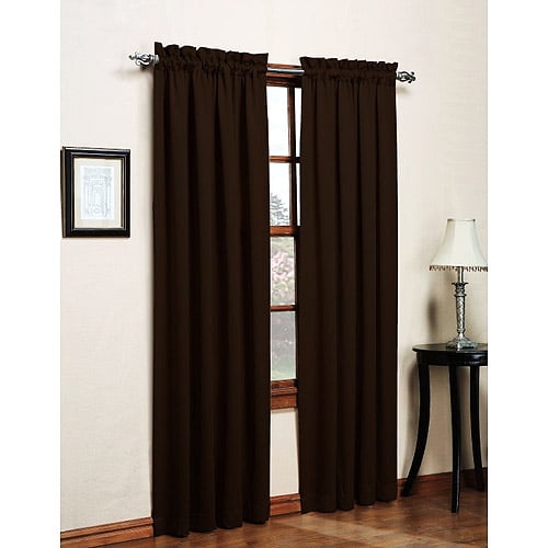 Madison Chocolate Blackout Polyester Curtain Panel 54" x 84"