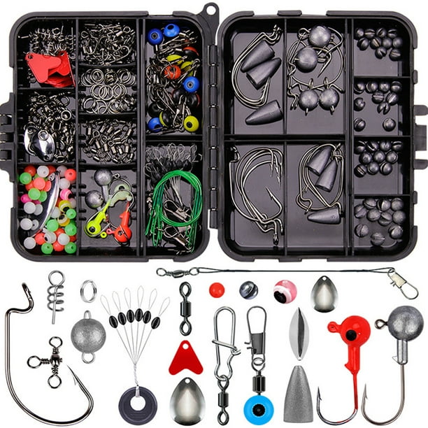 Ourlova 257pcs/Set Fishing Tool Kit Fishing Lure Hook Set Sea Fishing Accessories Kit Other 257 Pieces Of Lure Set