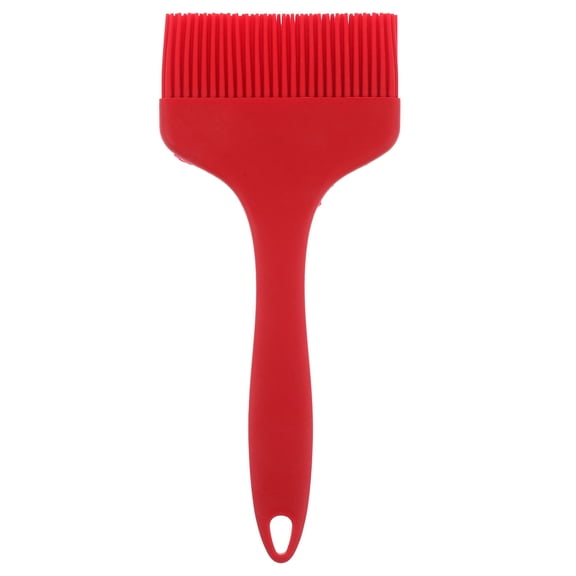 WASHWEPE Red Silicone Basting Brush 1Pcs for Home Cooking Baking Grilling with Large Brush Head 8.3x3.5x0.4in