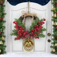 thumbnail image 5 of Easter Cedar Wreath, Easter Wreaths for Front Door, Realistic Pine Wreath, Large Green Cypress Wreaths for Home Fireplace Wall Window Porch Outdoor Xmas Holiday Decor, 5 of 8