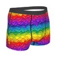 thumbnail image 4 of Uemuo Bright Rainbow Pattern Men's Boxer Briefs,Trunk Anti-Chafing,Comfortable, Durable, and Stylish Underwear-Medium, 4 of 9