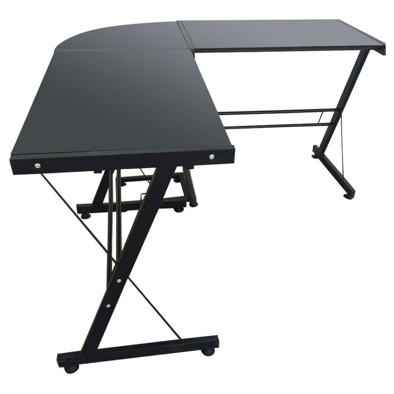 L Shaped Corner Computer Desk 50 x 50 x 30 L Shaped Computer Desk Modern Design PC Laptop Computer Table Study Desk Durable Large computer
