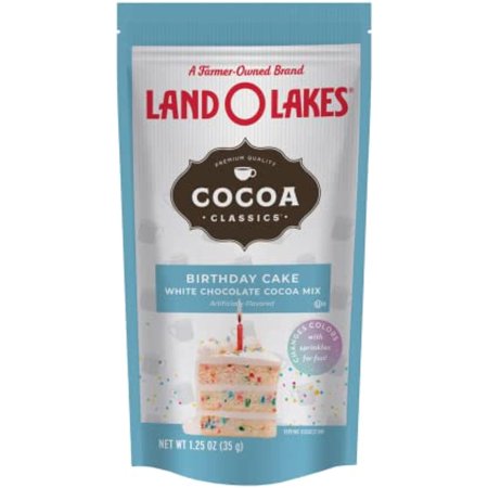 Land O Lakes Cocoa Classics, Birthday Cake Cocoa Mix, 1.25 Oz Packets (Pack Of 36)