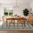 thumbnail image 3 of FairOnly Non Slip 8'x10'Geometric Area Rug for Living Room Bedroom Machine Washable Low Pile Non Slip Rug for Kitchen Dining,Green, 3 of 8