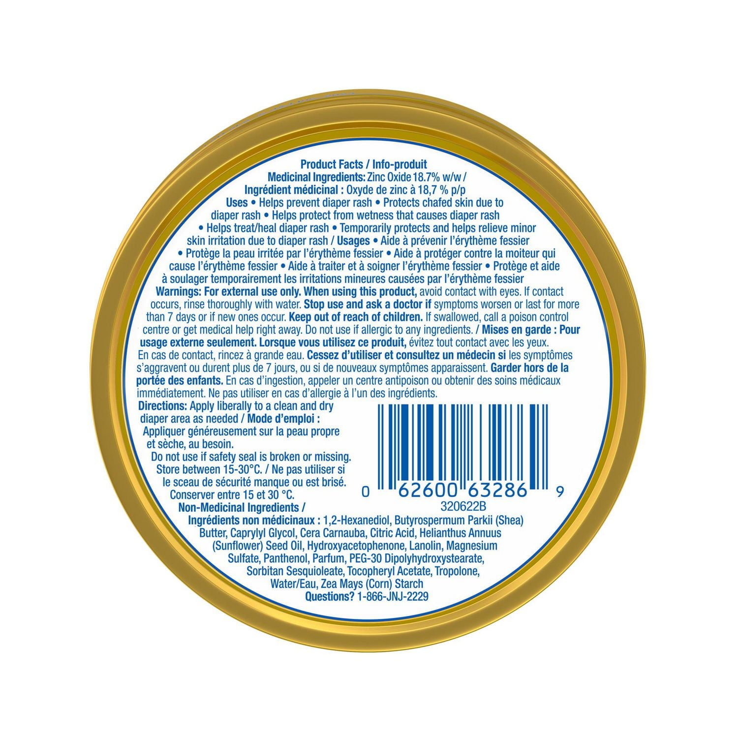 Penaten Original Medicated Diaper Rash Cream, Baby Diaper Rash Cream, Zinc Oxide, 166 grams