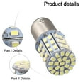 thumbnail image 3 of 2PCS BAY15D 64SMD LED 1157 Dual Filament Brake Stop Tail Light Bulb Globe 12V, 3 of 12
