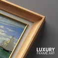 thumbnail image 5 of IDEA4WALL Premium Frame Wall Art Regatta at Sainte-Adresse by Claude Monet Historic Cultural Illustrations Impressionism Scenic Fine Art Countryside Artwork for Home Decor - 26"x36" Natural, 5 of 5