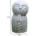 thumbnail image 4 of Rongfmy 2x Eastern Enlightenment Jizo Monks Smiling And Praying Statue, Jizo Statue The, 4 of 8