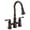 Oil Rubbed Bronze, variant on Moen S73204NL Weymouth Two Handle Pulldown Kitchen Faucet, Polished Nickel