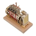 thumbnail image 3 of 12CC Vertical 4-Cylinder Gasoline Engine Model with Water Cooling & Mechanical Governor – Vintage Brass Internal Combustion Engine for Display & DIY Gifts, 3 of 6
