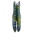 thumbnail image 1 of Avamo Women Spaghetti Strap Bib Overalls Wide leg Jumpsuit Sleeveless Floral Print Casual Overall Rompers Holiday Party Playsuit Outfits, 1 of 2