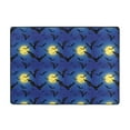 thumbnail image 7 of Area Rugs For Living Room Decor - cool bats blue night starry sky Soft Anti Slip Throw Washable Rugs 5x7 For Bedroom, Indoor Carpet For Bedroom Living Room 80x58In, 7 of 7