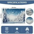 thumbnail image 2 of Snow Place Mats Set of 6 Snowy Scenery Sunrise Pine Trees Table Mat Table Mat Holiday Home Kitchen Table Decoration 12x18 Inch, 2 of 6